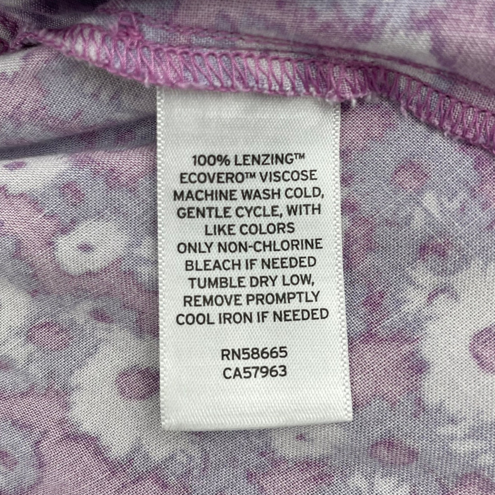 Lot of 2 Nordstrom Tank Tops XS Purple Floral Babydoll & Rib Knit Bodysuit - Picture 13 of 16